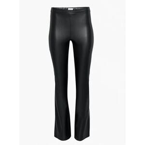 NWT Wilfred‎ Free Aritzia Flora Vegan Leather Pull On Bootcut Pant Black Medium